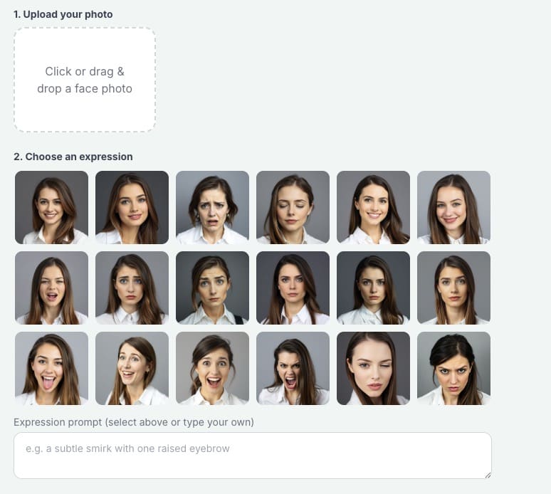 facial expression changer app