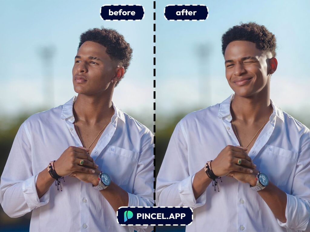 facial-expression-change-with-AI-black-teen-winking