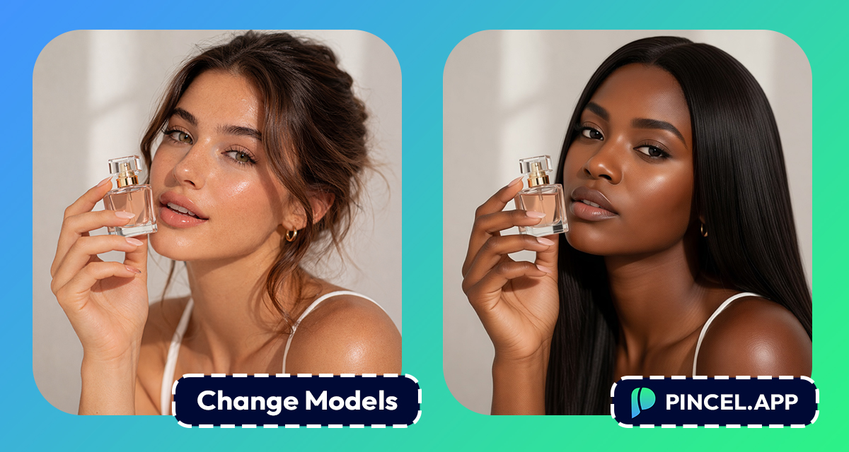 Change Models in Marketing Photos Using AI