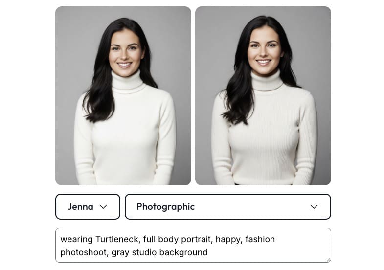 image quality AI portraits