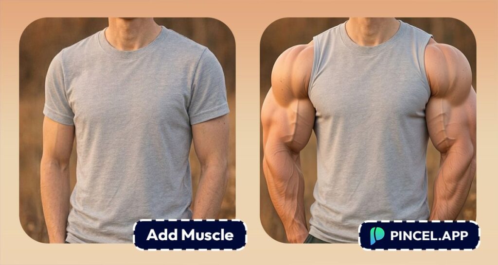 Add Muscles to Arms Using AI
