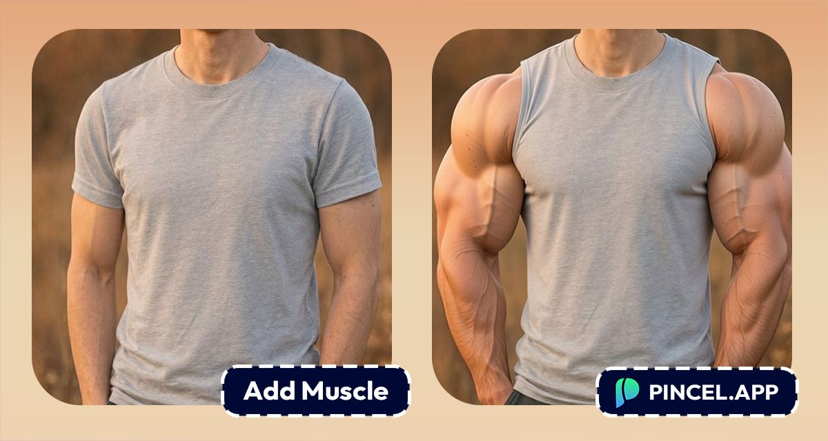 Add Muscles to Arms Using AI