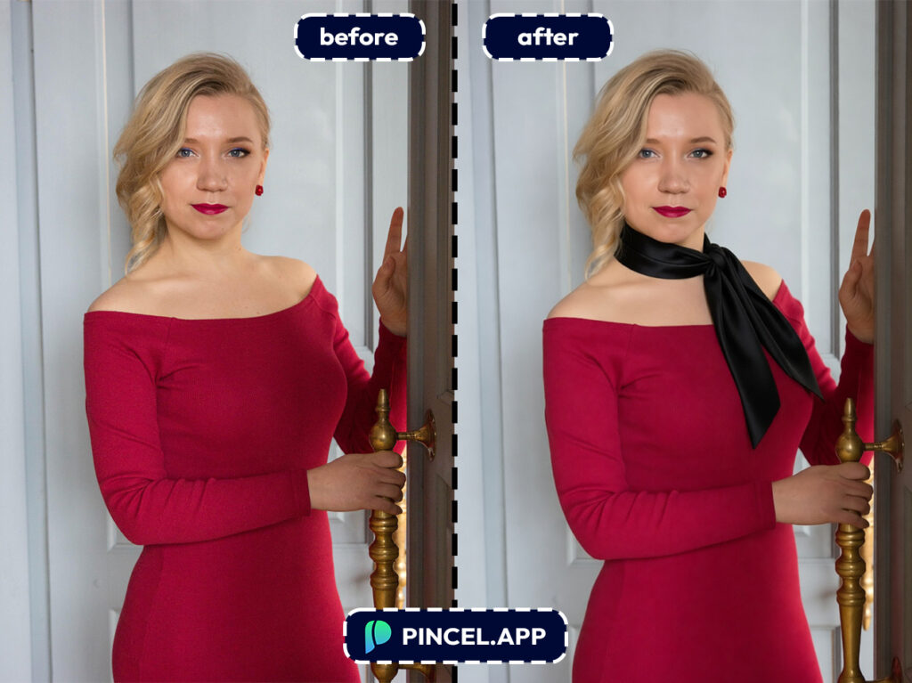 03_before-after-adding-scarf-with-pincel-AI-classy-lady
