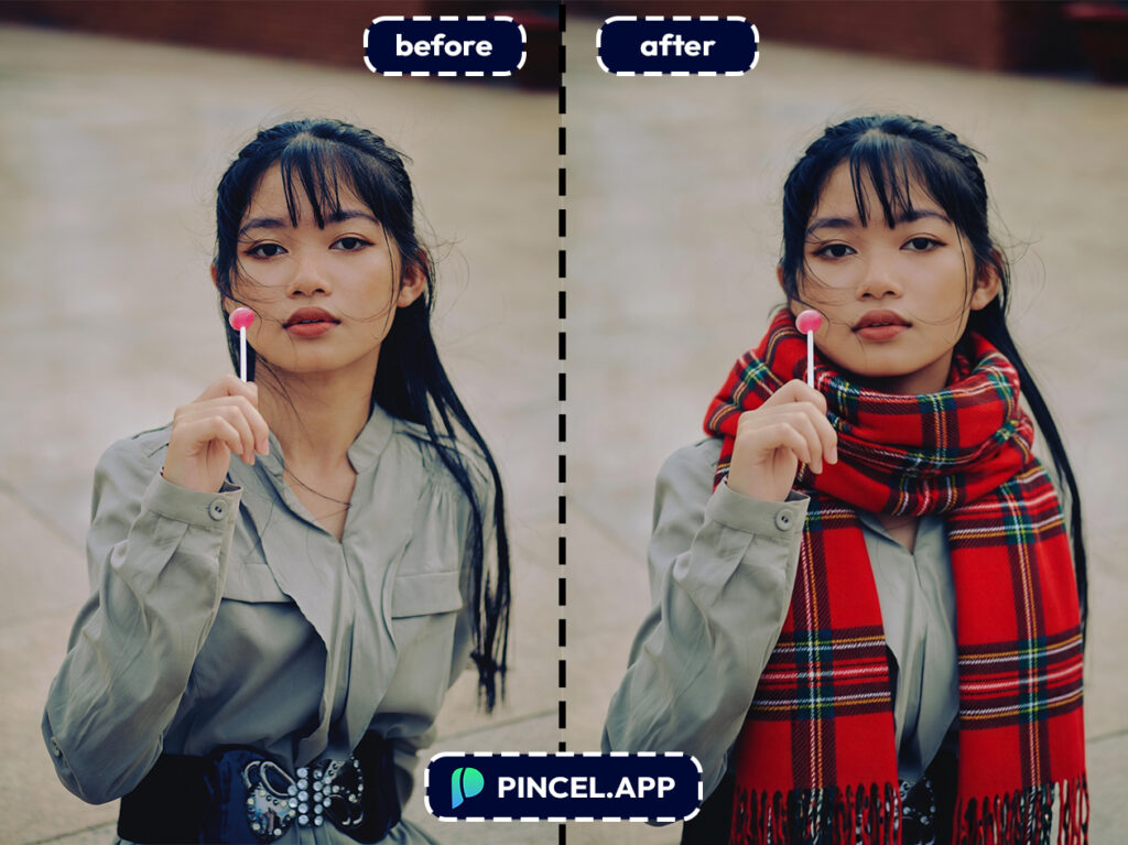06_before-after-adding-scarf-with-pincel-AI-asian-woman
