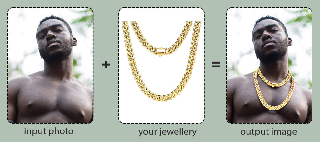05_before-after-visualizing-necklace-with-pincel-AI-black-fit-model