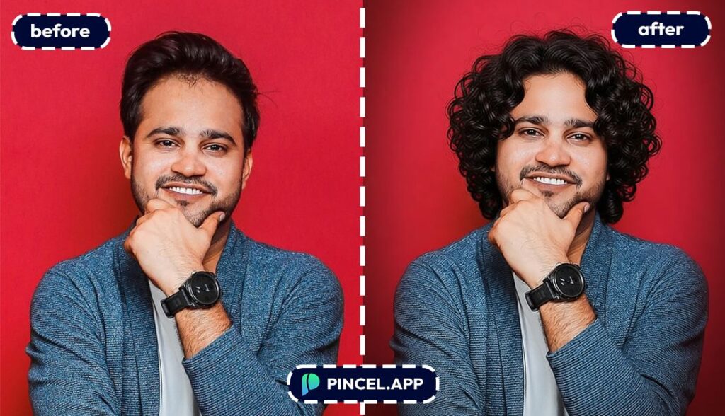 06_before-after-changing-hairstyle-with-pincel-AI-indian-man-smiling