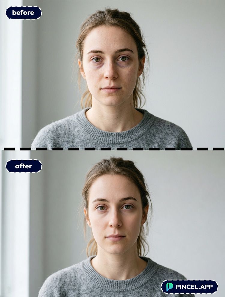 09_before-after-removing-eye-bags-with-pincel-AI-white-female-model-indoor
