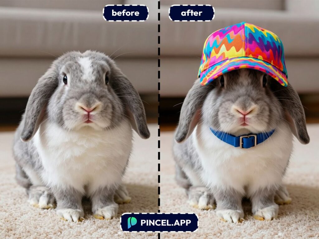 09_before-after-styling-pet-with-headwear-with-pincel-AI-cute-rabbit
