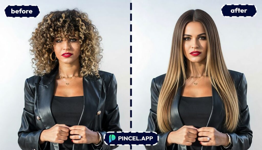 03_before-after-straightening-curly-hair-with-pincel-AI-woman-with-curly-hair
