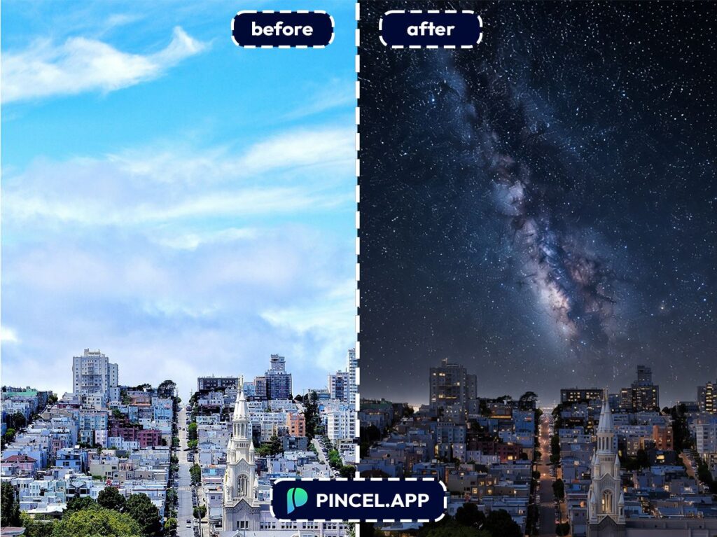 03_before-after-transforming-sky-into-night-scene-with-pincel-AI-open-sky-in-city

