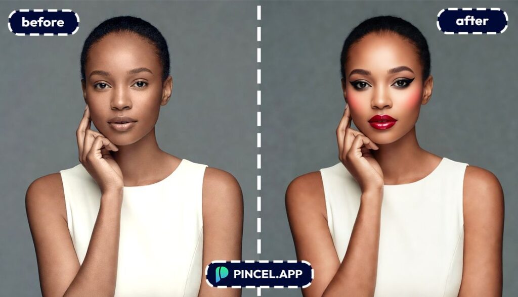 04_before-after-applying-bridal-makeup-with-pincel-AI-black-woman

