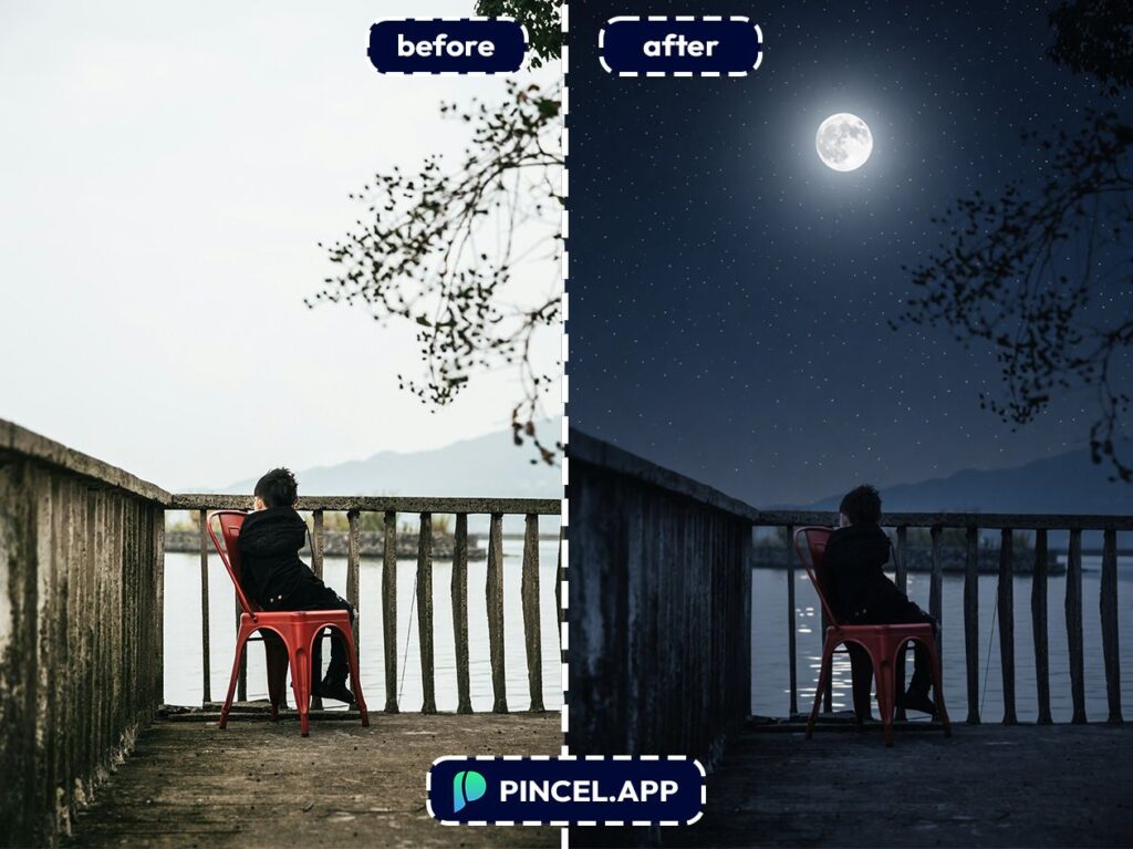 05_before-after-creating-night-sky-with-pincel-AI-boy-watching-outdoor
