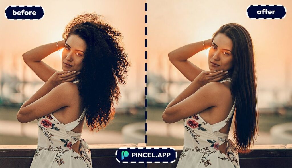 06_before-after-making-hair-straight-with-pincel-AI-woman-outdoor
