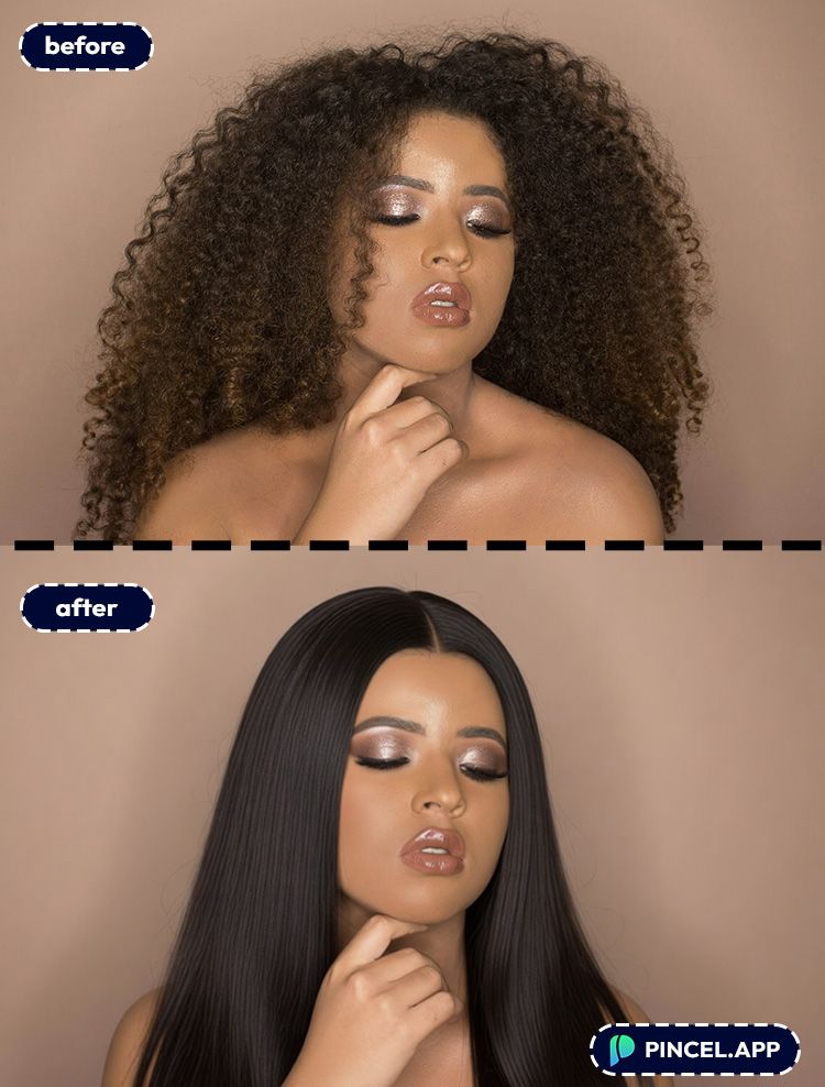 11_before-after-making-hair-straight-with-pincel-AI-woman-with-frizzy-hair
