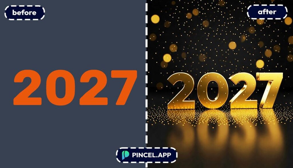 02_before-after-turning-2027-into-gold-text-with-pincel-AI-2027-text