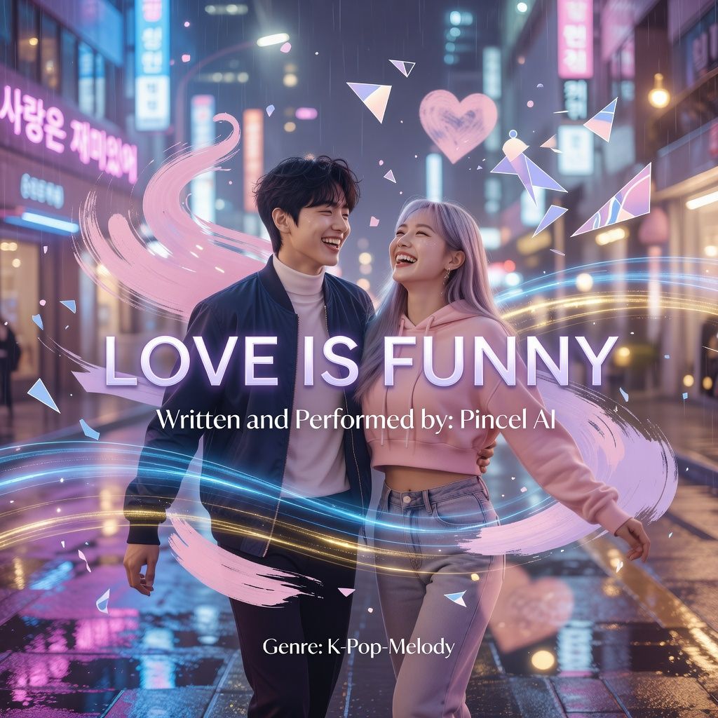 06_ai-song-album-cover-with-pincel-AI-love-is-funny