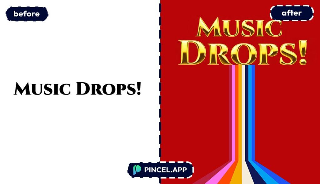 07_before-after-turning-text-into-gold-with-pincel-AI-music-drops-text