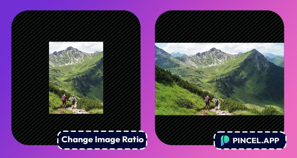 Make Portrait Image Into Landscape Using AI